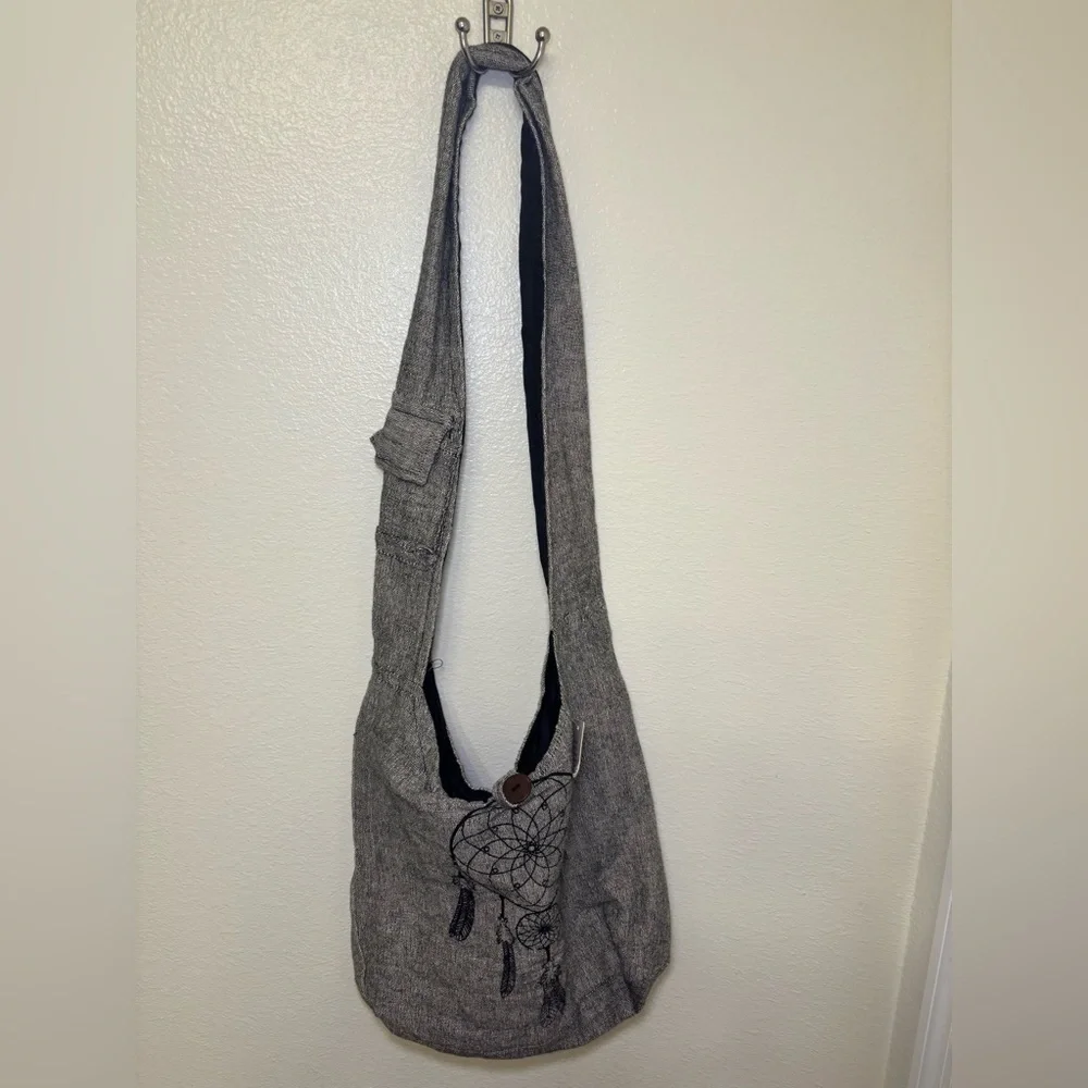 Gray Dreamcatcher Women's boho bag